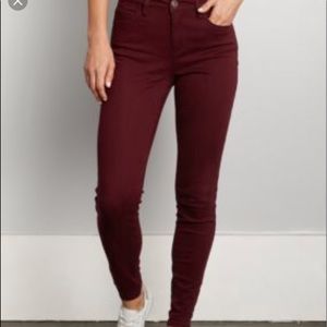 Forever 21 contemporary maroon jeggins